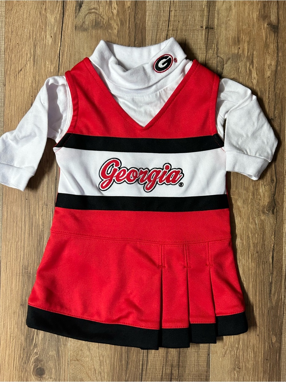 University of Georgia Baby Cheerleading Outfit, Georgia Bulldogs, UGA 0-3 M